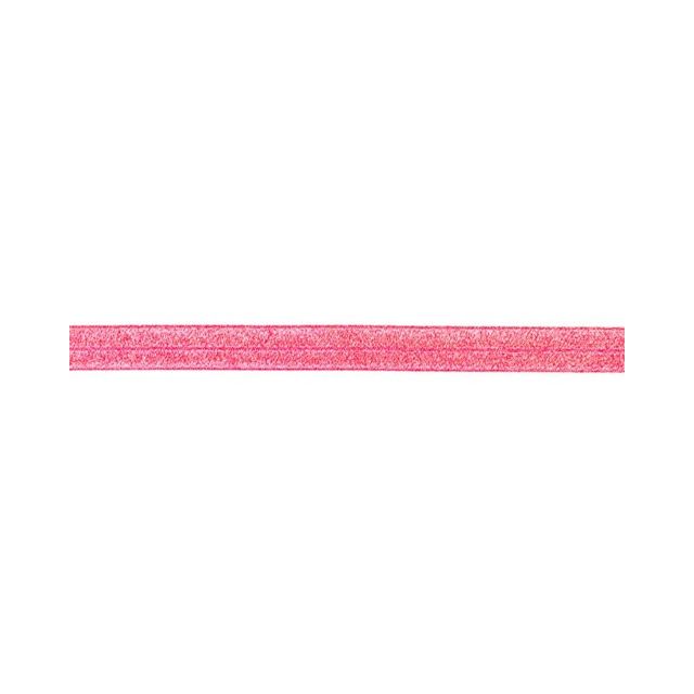 Élastique Plat Lurex 20 mm Fuchsia x1m