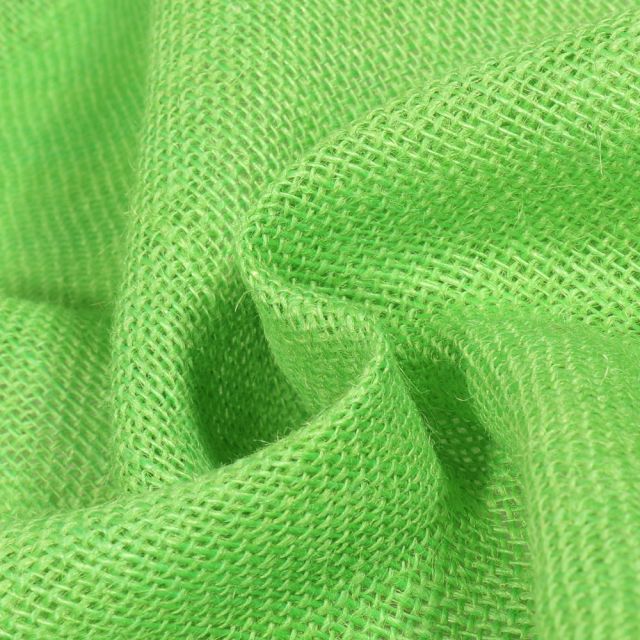 Toile de Jute uni Vert fluo