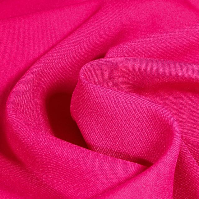 Tissu Burlington Grande largeur uni Rose fuchsia