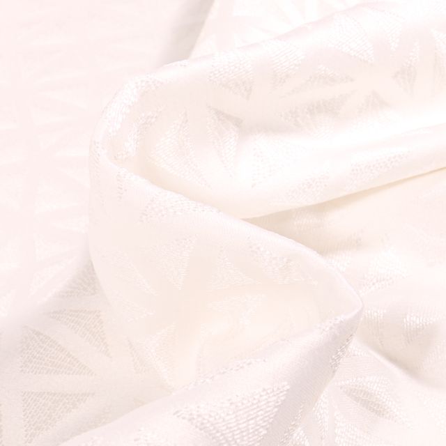 Tissu Jacquard texturé Aura sur fond Blanc