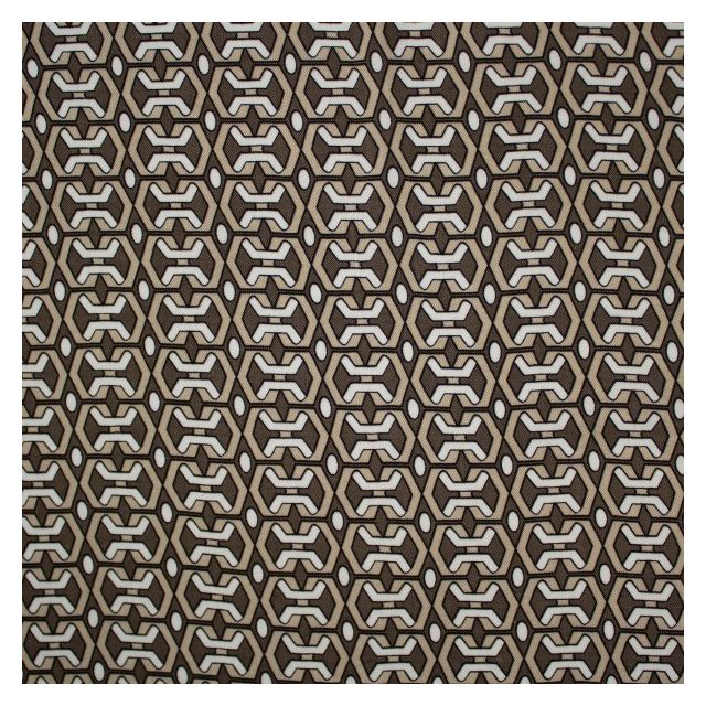 Tissu Viscose Twill Graphic Sand sur fond Beige sable