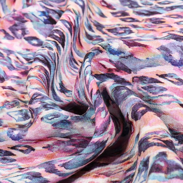 Tissu Viscose Linda  Rose pâle