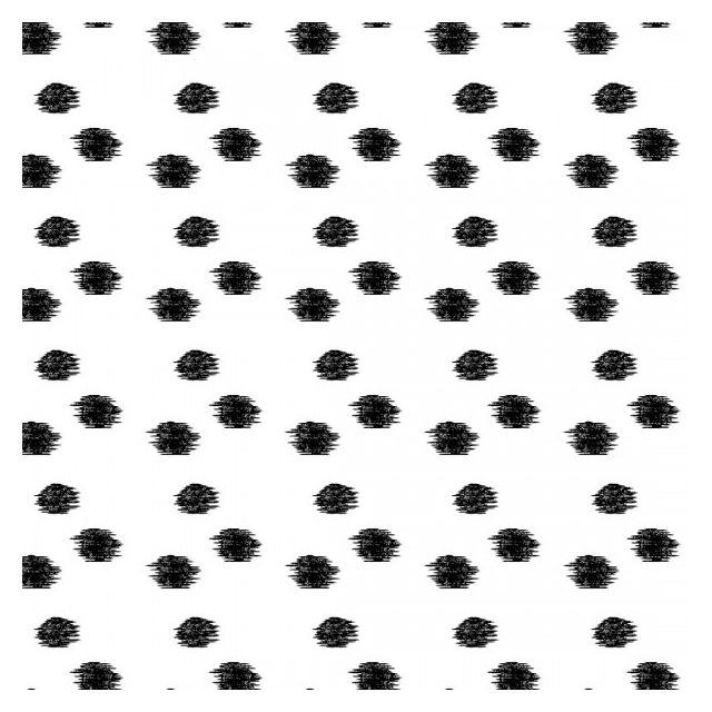 Tissu Viscose Twill Dots noirs sur fond Blanc