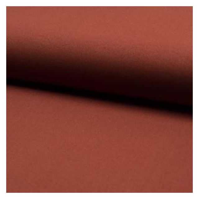 Tissu Bengaline Viscose stretch uni Terracotta