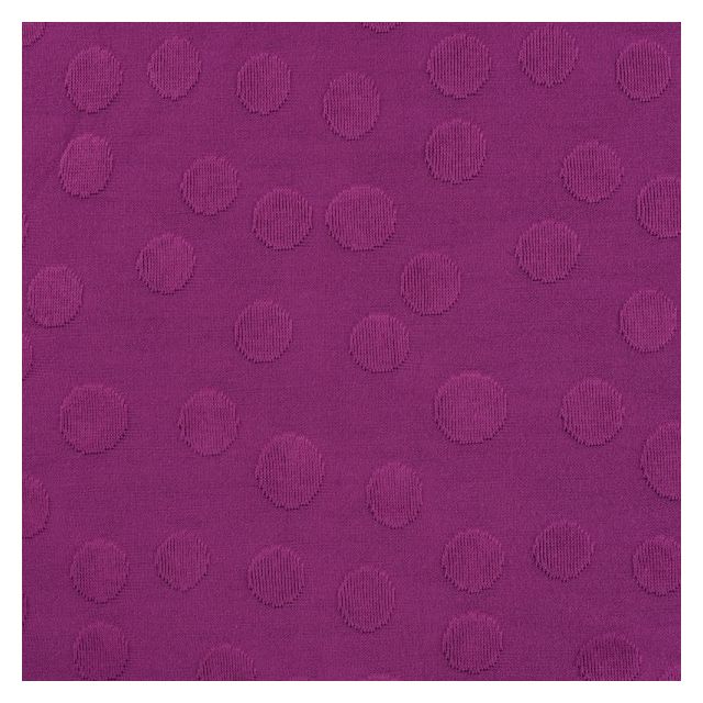 Tissu Maille Jersey Dots en relief sur fond Framboise