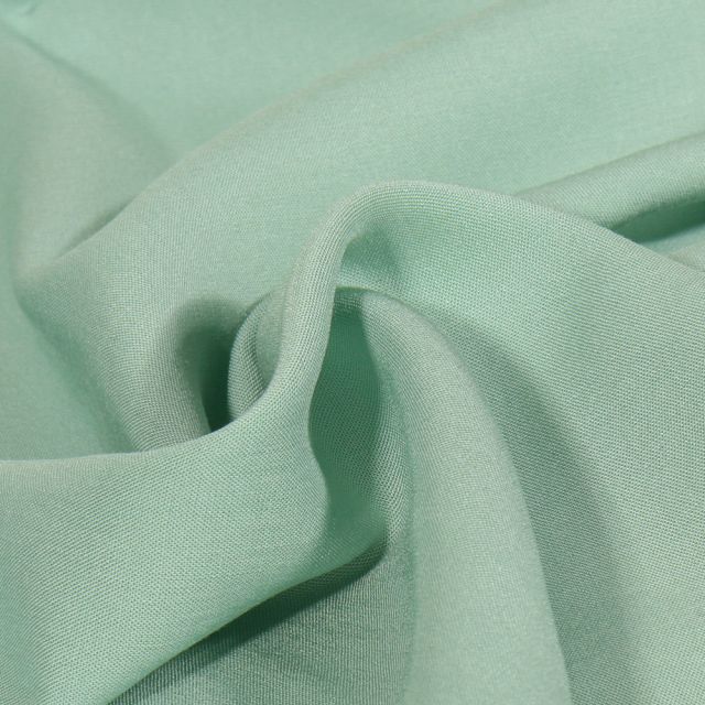 Tissu Viscose uni Poppy Vert menthe