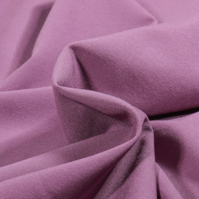 Tissu Viscose stretch uni Mauve