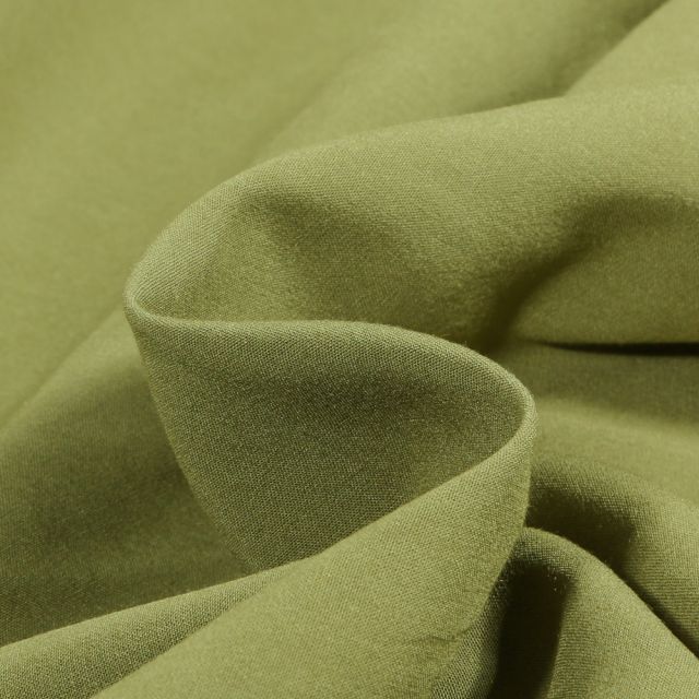 Tissu Viscose stretch uni Vert