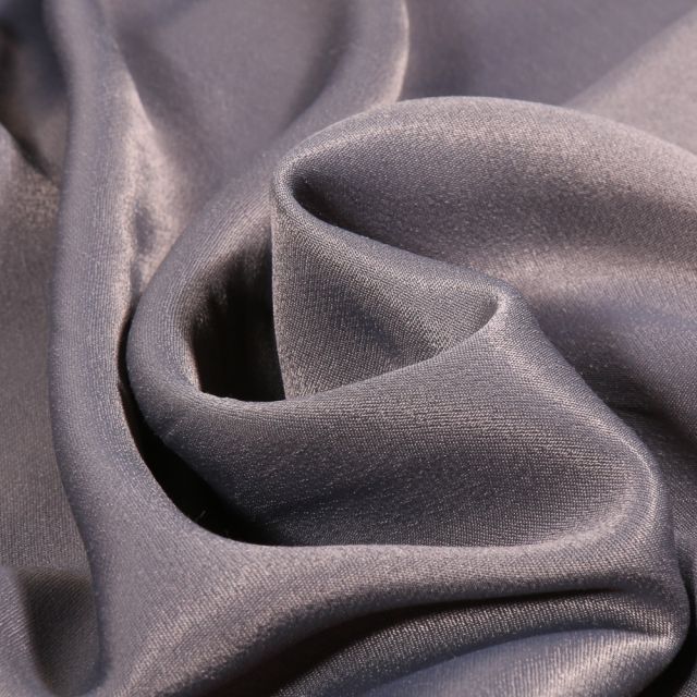 Tissu Viscose satiné uni Dimara Gris