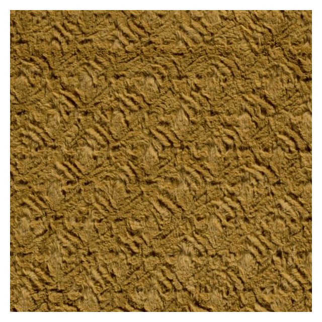 Tissu Fausse fourrure tout doux Llario sur fond Ocre