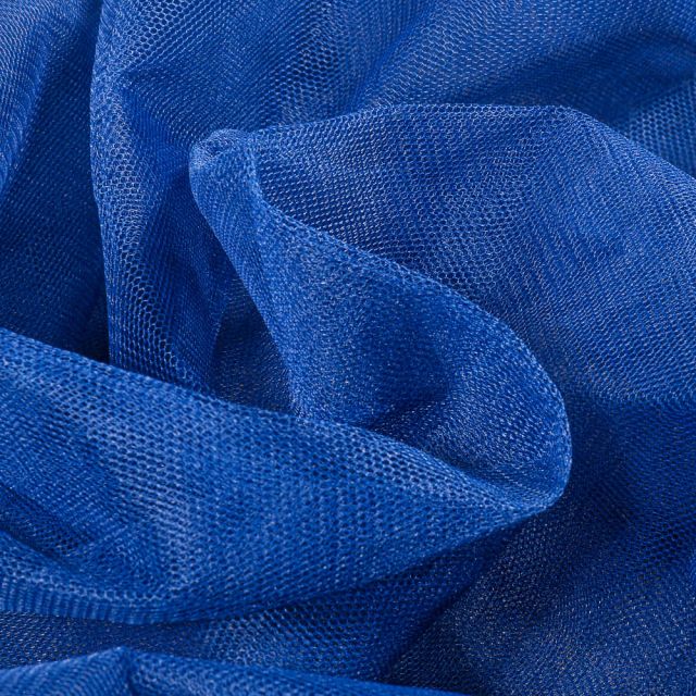 Tissu Tulle rigide uni Bleu marine