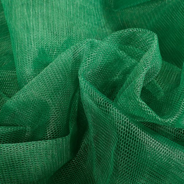 Tissu Tulle rigide uni Vert épicéa