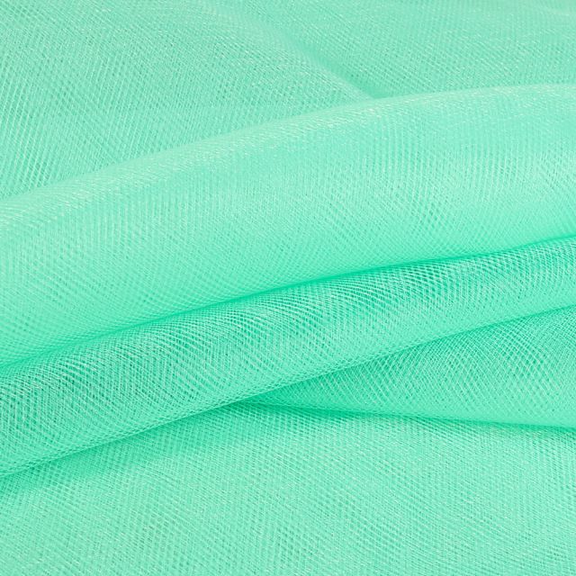 Tissu Tulle souple grande largeur uni Vert menthe