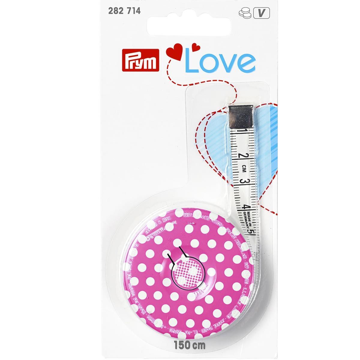 Centimètre enrouleur 150 cm Love - Prym