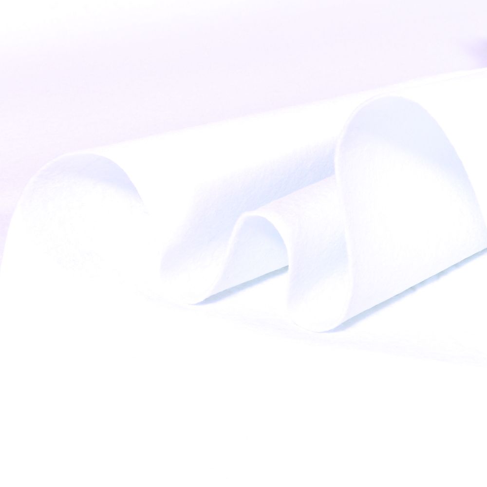 Tissu Feutrine 150 cm Blanc - Par 10 cm de Loisirs créatifs, 0,89