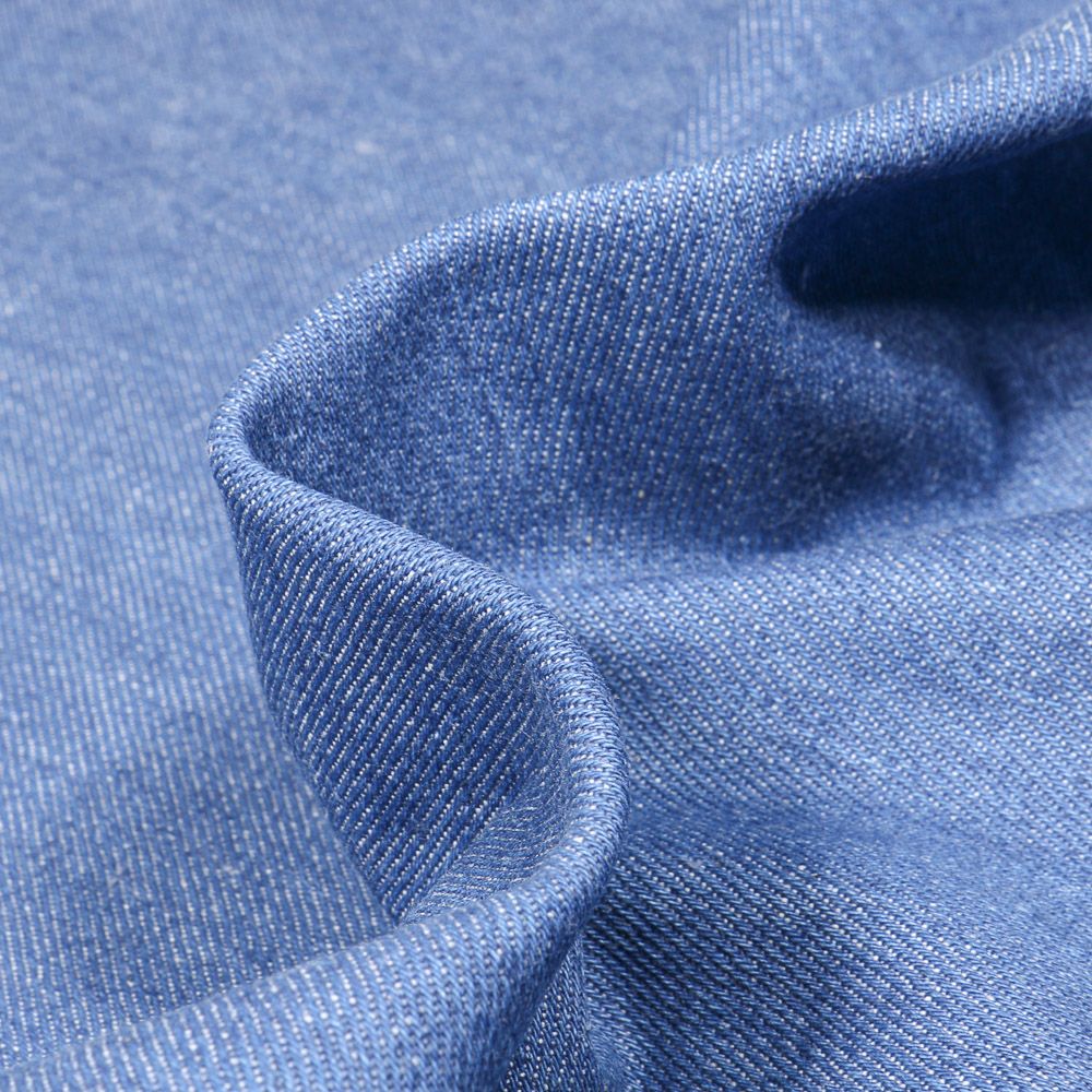 Tissu toile de jean denim brut noir uni 100% coton — Tissus Papi