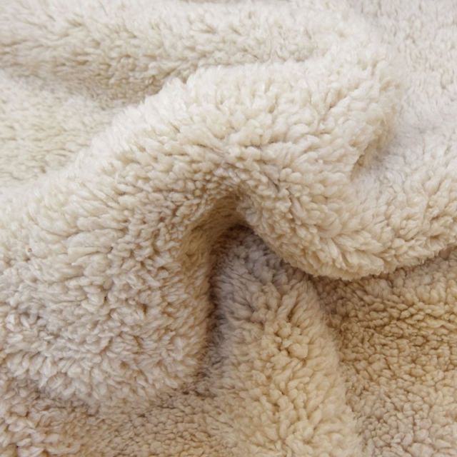 Fausse fourrure mouton Beige - Par 10cm