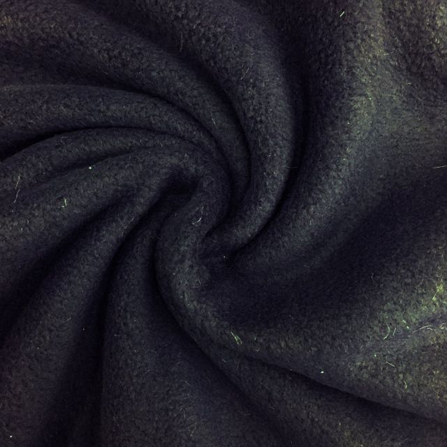 Tissu Polaire uni Bleu marine - Par 10 cm