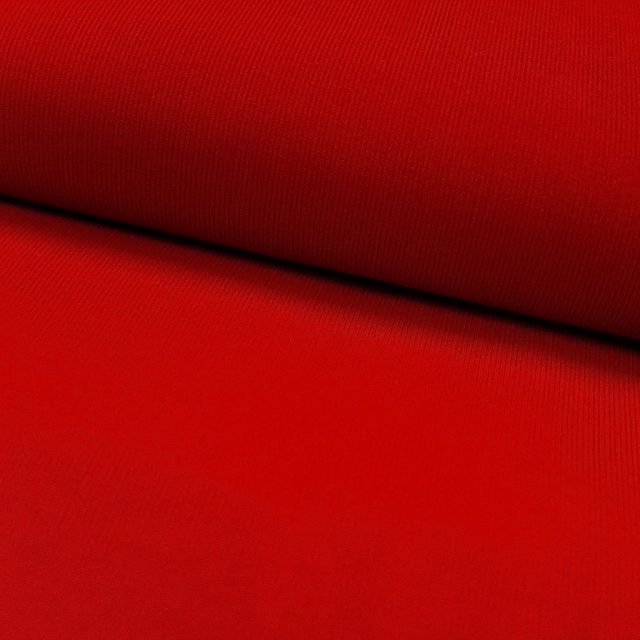 Tissu Velours milleraies Rouge - Par 10 cm