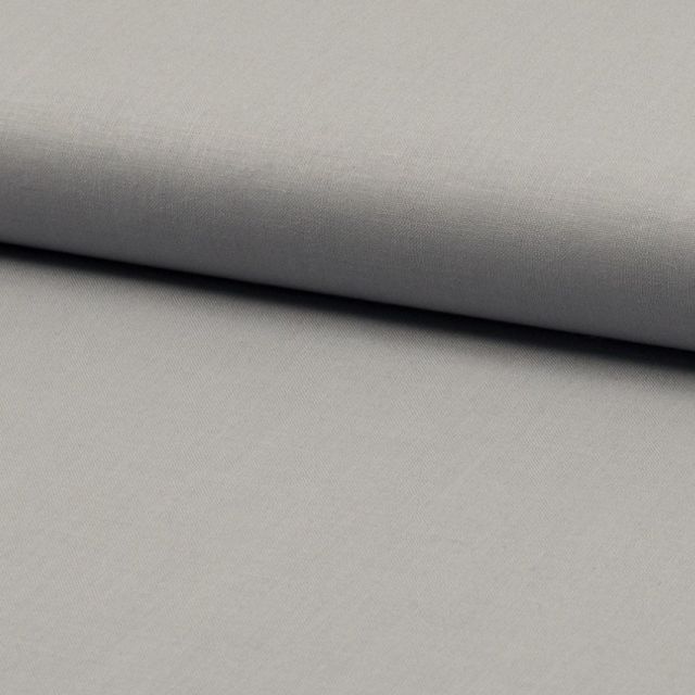 Tissu Coton uni Gris - Par 10 cm