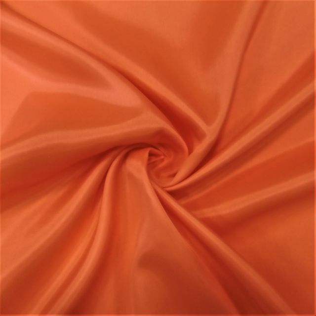 Tissu Doublure Pongé Orange - Par 10 cm