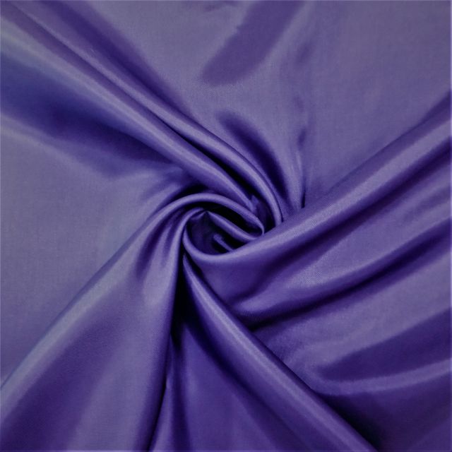 Tissu Doublure Pongé Violet - Par 10 cm
