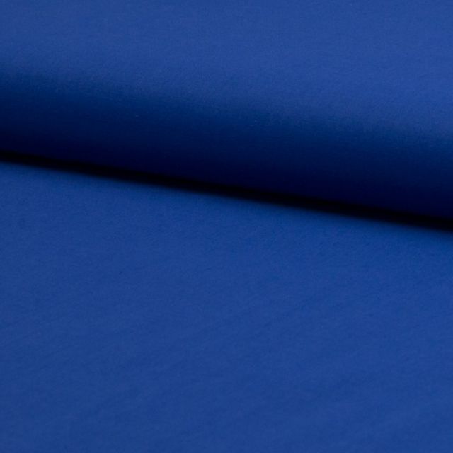Tissu Voile de coton uni Bleu roi - Par 10 cm