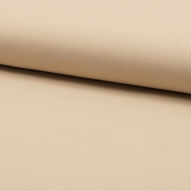 Tissu Voile de coton uni Chair - Par 10 cm
