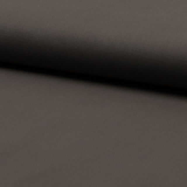 Tissu Voile de coton uni Taupe - Par 10 cm