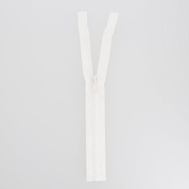 Fermeture injectée n°5 séparable Blanc - 12 tailles