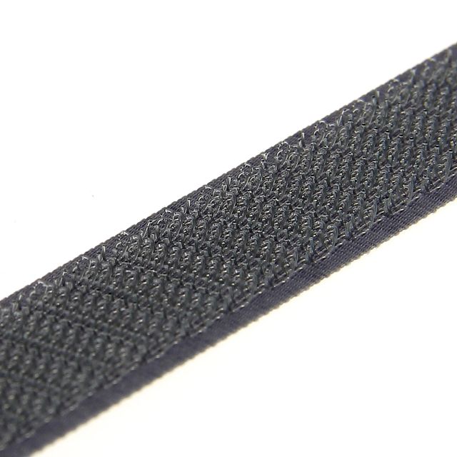 Bande velcro auto agrippante noire 3 cm x 1 m - Velcro à coudre