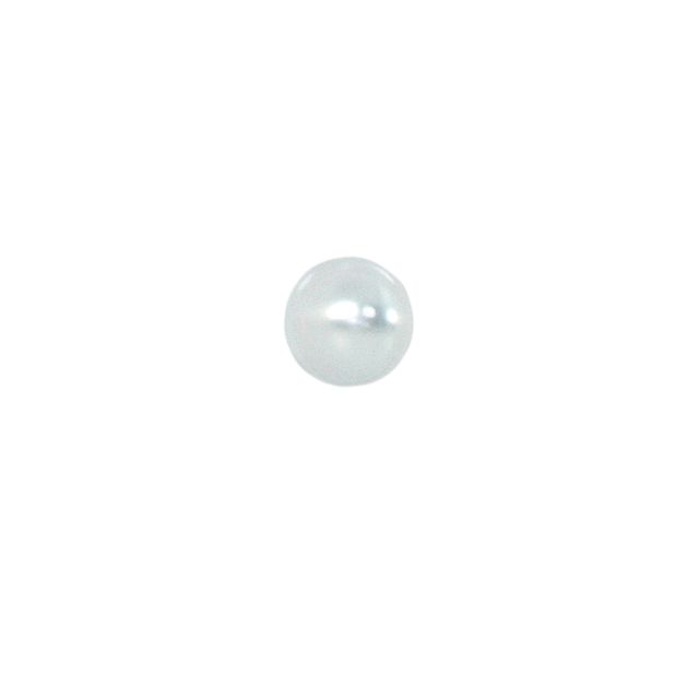 Bouton Guccio boule nacré 10 mm - Blanc