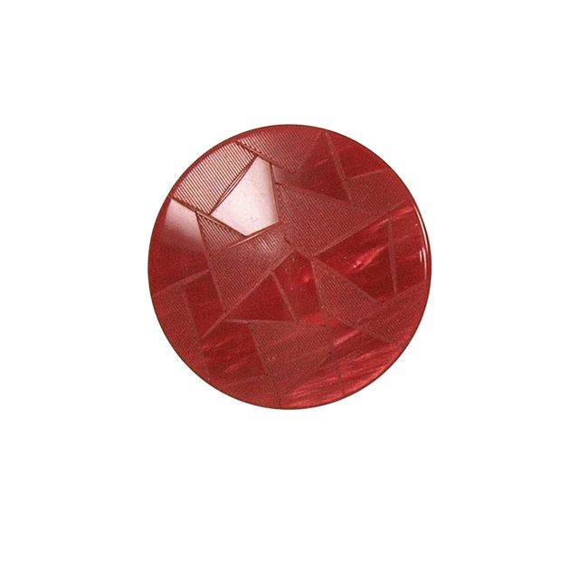Bouton Emma triangle nacré 27 mm - Rouge
