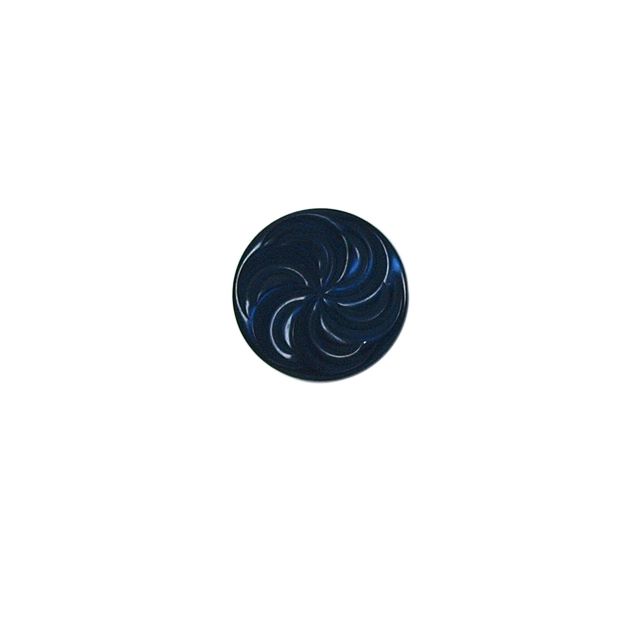 Bouton Giani spirale fleuri 15 mm - Bleu marine