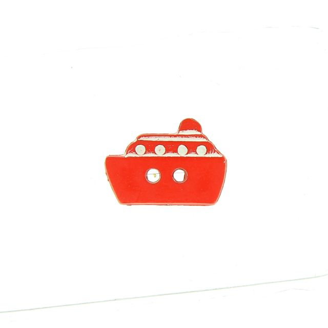 Bouton bâteau 15 mm - Rouge