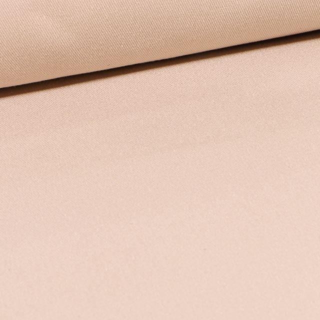 Tissu Coton Sergé d'ameublement uni Taupe - Par 10 cm