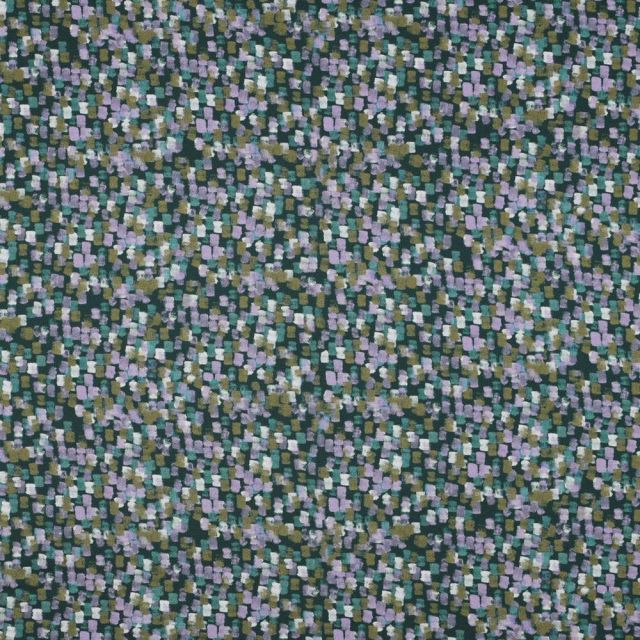 Tissu Satin de Coton digital Marquis sur fond Vert émeraude