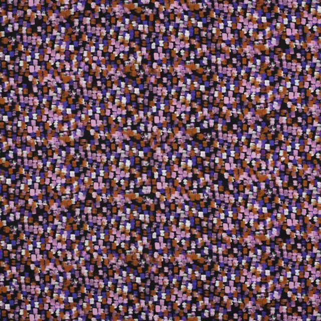 Tissu Satin de Coton digital Marquis sur fond Violet