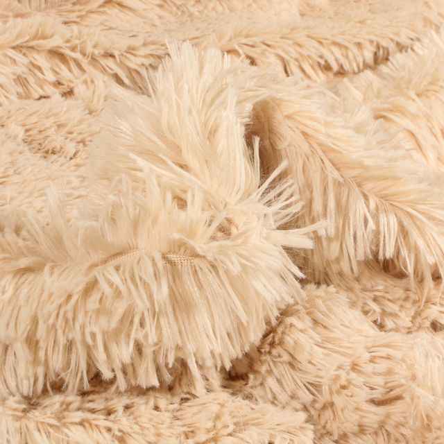 Tissu Softshell Animaux et fleurs envers rouille sur fond Beige - Par 10 cm