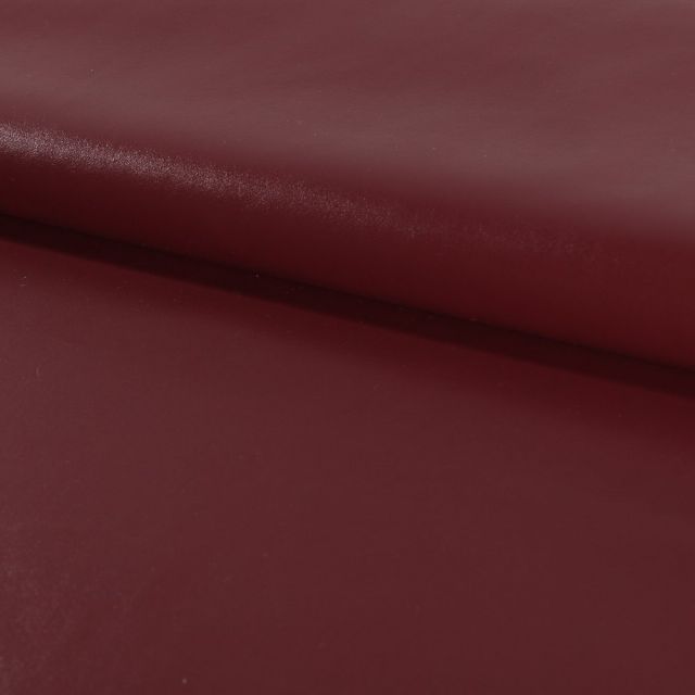 Tissu Simili cuir souple Rouge Bordeaux x10cm