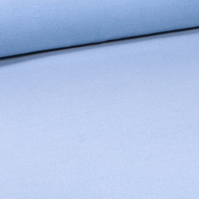 Tissu Drap de manteau Bleu ciel - Par 10 cm