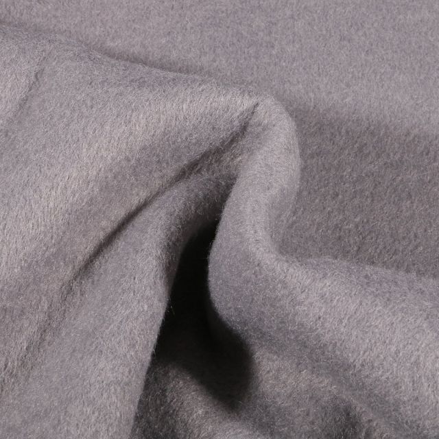 Tissu Drap de manteau épais Gris - Par 10 cm