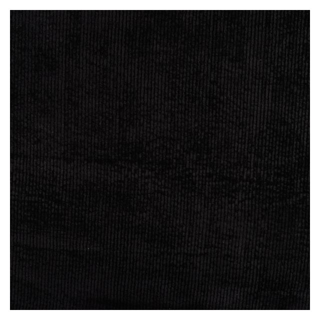 Tissu Velours côtelé lavé uni Noir