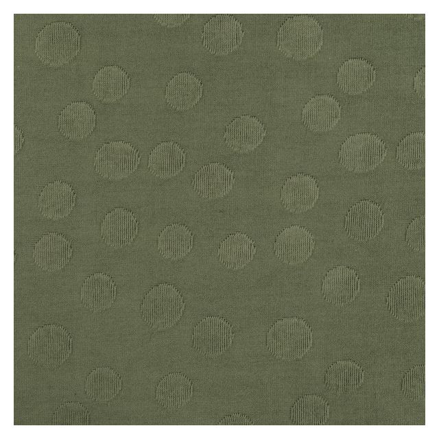 Tissu Maille Jersey Dots en relief sur fond Vert kaki