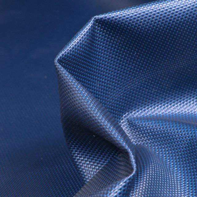 Tissu Toile imperméable uni Cocoon Bleu marine