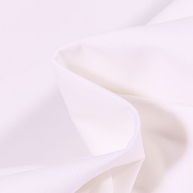 Tissu Percale de coton Grande Laize Blanc