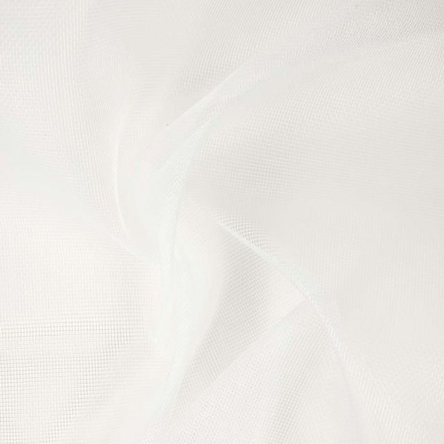 Tissu Moustiquaire Semi-rigide Enroulable Blanc