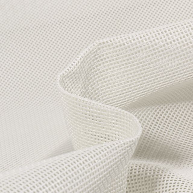 Toile Transat grille extérieure textilène unie Blanc