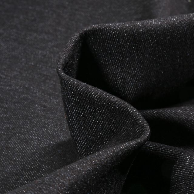 Tissu Jean épais extensible Noir