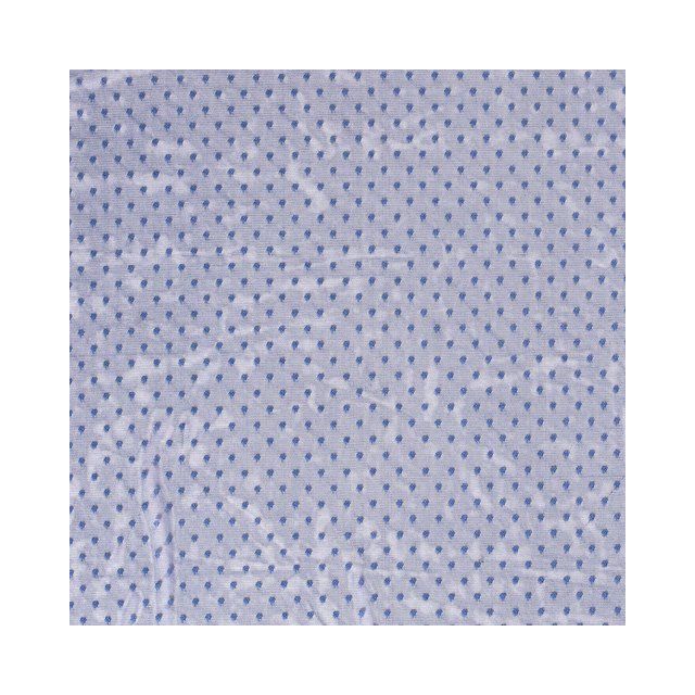 Tissu Tulle souple à pois Bleu foncé - Par 10 cm
